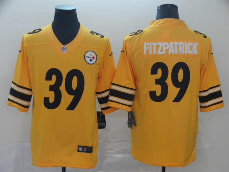 Men's Pittsburgh Steelers #39 Minkah Fitzpatrick 2019 Gold Inverted Legend NFL Jersey